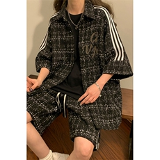 1中性小香风短袖衬衫DCS9018P45短裤DK8797P40套装DTZ9028P85，男装牛仔裤，星座226-2