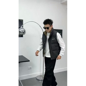 休闲拼色羽绒马甲印花潮男流行时尚高级羽绒马甲 313B-TM6673-P70图片