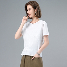 2025年新款夏装百搭T恤女打底衫上衣，女装T恤，简韵佳