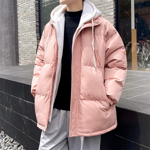 情侣装加厚棉衣男冬季连帽休闲棉服潮流棉袄宽松A266-WT08-P65图片