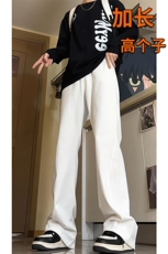 春季加长版裤子男高个子185cm110牛仔裤微喇直筒休闲长裤KZ002P55，男装牛仔裤，电商B312