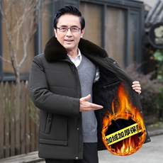 8816/爸爸棉衣有大码中老年冬装外套中长款加绒加厚保暖棉服，男装棉衣，星座1216（原钱塘722）