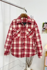 2025新款男士格子翻领情侣宽松羽绒服外套D213-6295-P340，男装羽绒服，电商D213