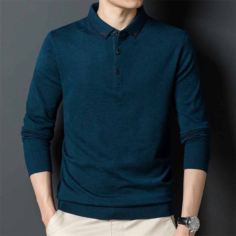 CA706901钱塘2020-2春秋薄款商务休闲简约中年男士针织衫P70,男装针织衫/毛衣,钱塘207-2