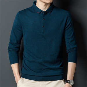 CA706901钱塘2020-2春秋薄款商务休闲简约中年男士针织衫P70图片