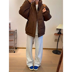 现货美式高街休闲夹克冬季立领纯色三防户外工装加厚棉服外套，男装夹克，电商A486
