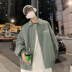 特批夜景棒球服外套时尚字母印花翻领夹克A247-TPF6033特批65，男装夹克，电商A247