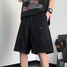 美式街头复古工装短裤夏季小众设计宽松休闲五分裤现货K7971-P32，男装牛仔裤，星座512-3