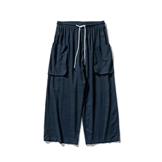 夏季大码风棉麻亚麻休闲哈伦透气直筒阔腿裤汉服K132/P75，男装民族服装，电商A221A