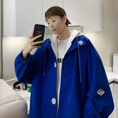 男秋季2023新款长袖夹克假两件外套JM06P60，男装夹克，星座1116-2