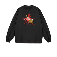 2025年秋季套头长袖通勤薯片提花，女装卫衣/绒衫，花可