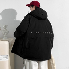 冬上新加棉宽松棉服潮青少年连帽棉衣外套男女8323-P125控价168，男装棉衣，电商A441-1