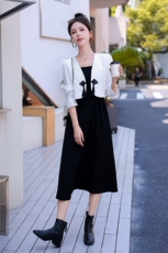 新中式风外套1C045-2378P145K198，女装西装，红龙果