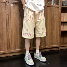 男春夏新款青少年发泡撞色字母短裤ADK16P30，男装休闲裤，星座1116-2