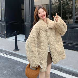 新款泰迪圈圈毛皮毛一体派克服2C282-997P235K368图片