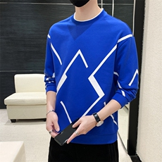M-8XL秋季胖子假两件圆领卫衣男，男装卫衣，星座209