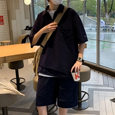 高街中性风男潮流休闲套装宽松套装运动套装GA04P50，男装休闲套装，星座1116-2