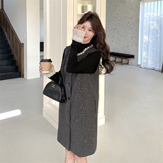 新款现货主推小香风背心裙二件套2501-P175-K258，女装套装/套裙，2C129