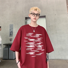 潮牌街头宽松ins半袖上衣休闲男士设计感短袖T恤D328-T411-P28，男装T恤，电商D328
