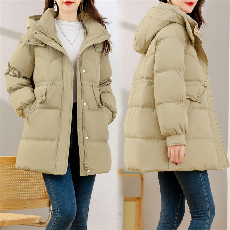 2024年冬季新款流行舒适简约大方通勤时尚白鸭绒羽绒服，女装羽绒服，多彩