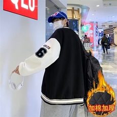 2023美式棒球服男秋冬季日系潮牌飞行员夹克外套宽松CC012-P70，男装夹克，星座911-3
