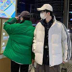 推荐2023冬季新款棉衣港风情侣棉服潮牌宽松上衣M6687图片