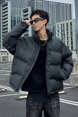 网图原版PU皮刺绣加厚保暖面包服男M14/P100，男装棉衣，星座205-3