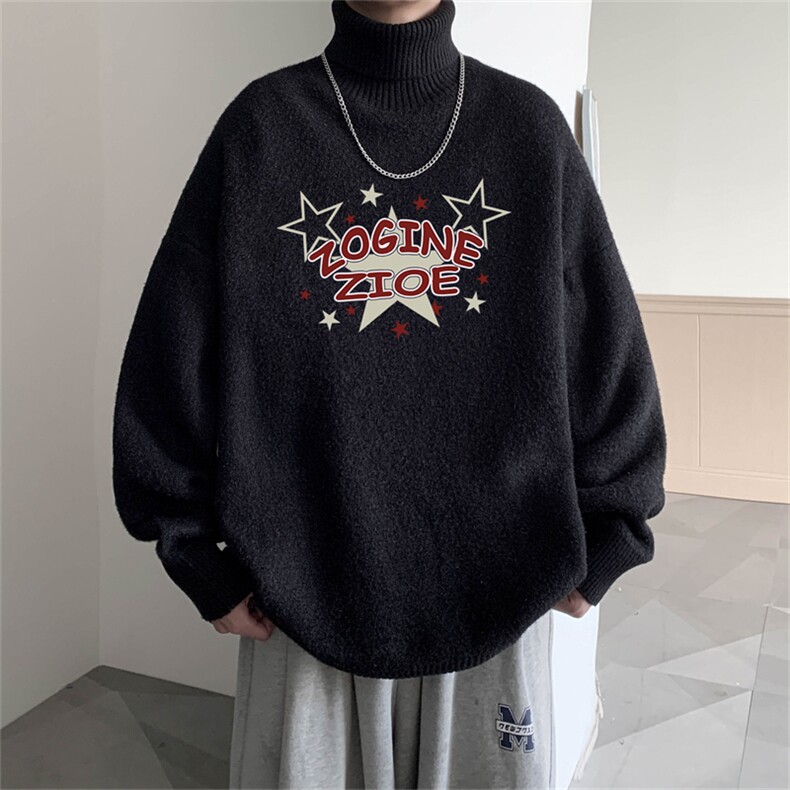 冬季高领毛衣男士加绒加厚翻领男毛线衣MG3359-P55限78加绒+10,男装针织衫/毛衣,电商B370