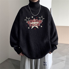 冬季高领毛衣男士加绒加厚翻领男毛线衣MG3359-P55限78加绒+10，男装针织衫/毛衣，电商B370