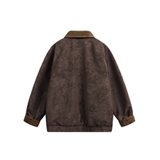 MY647P130控208白底翻领拼接兔毛内里加绒加厚外套棉衣棉服，男装棉衣，电商B205