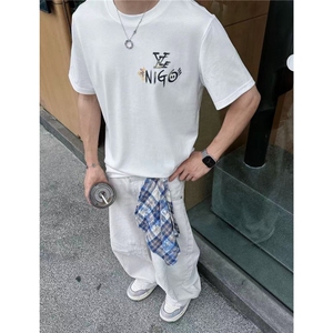 方巾可拆弯刀牛仔裤男女美式复古拉链设计感镰刀裤宽松阔腿裤子图片