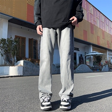 ！2025秋季新款男士弹力牛仔裤水泥灰小直筒裤NZ2401特P38，男装牛仔裤，电商B220