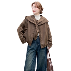 《新款》软糯-亲肤-轻薄款夹棉加绒棉服2C087-1850-P205-K285，女装棉衣/棉服，2C087