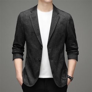 21新款男装商务休闲西服纯色单西外套男上衣宽松外套HBDH883-P165图片