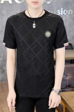 夏季新款中年男士短袖t恤薄款男装时尚休闲修身打底衫上衣服体恤，男装T恤，电商B212（原钱塘6029）