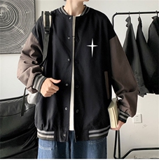 电商DSA028-JKC21P503P50新款印花棒球服外套港风休闲夹克，男装夹克，电商A028