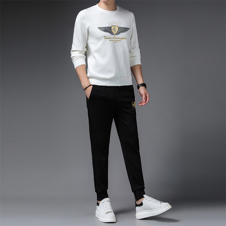 SA9653-2钱塘2020-2中青年男士时尚休闲百搭帅气卫衣套装P152,男装休闲套装,钱塘207-2