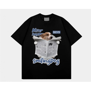 网图现货 三本针高品质印花圆领宽松短袖T恤半袖2775-P29 有大码，男装T恤，电商C310-1