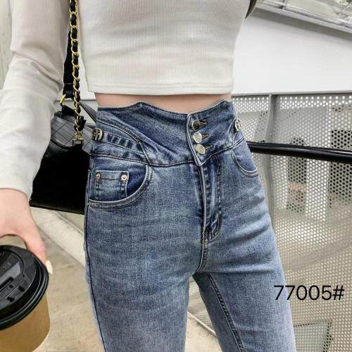 高弹天丝牛仔裤，女装牛仔裤，千百莲