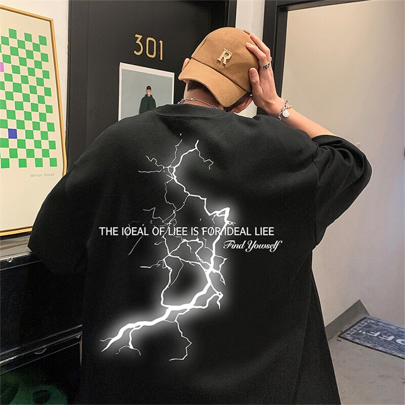 可设48小时发货 支持抖音得物来样二开230克重磅美式短袖t恤MT336图片