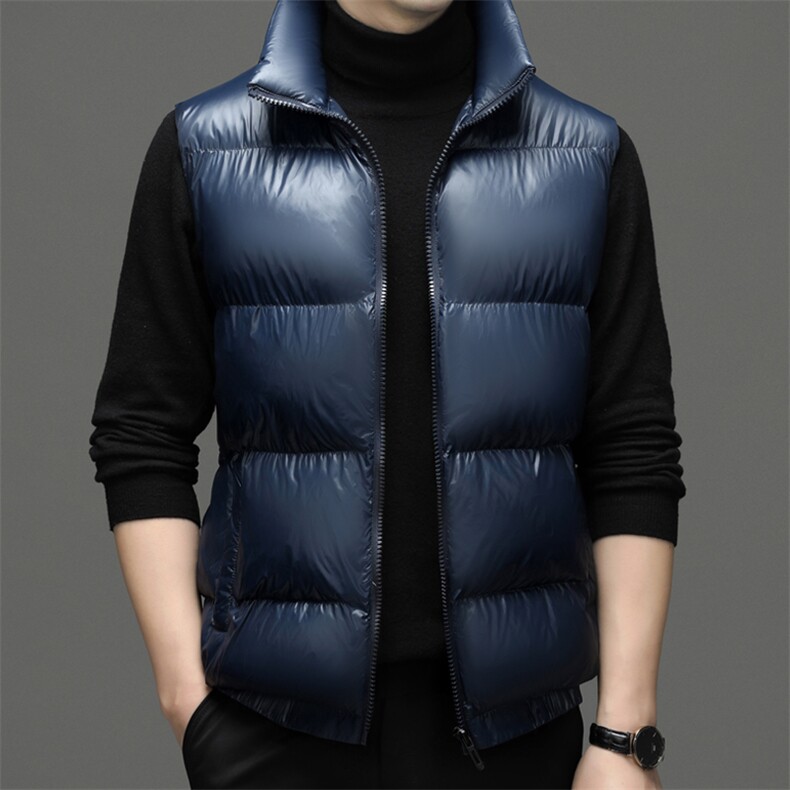 CSMJ78009钱塘2020-2冬季厚款时尚休闲立领中年男士马甲P77，男装背心/马甲，钱塘207-2