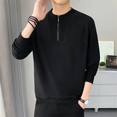 2025新款高档卫衣男士长袖休闲纯色宽松打底上衣，男装T恤，星座1206（原A206）