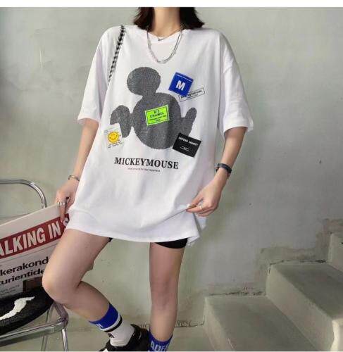 烫钻米奇短袖T，女装，雪儿伊秀