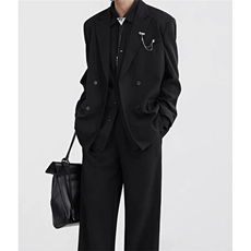 男士新款休闲双排扣西服夜店发型师潮男小西装单西外套XEL361，男装西服套装，星座1116A（原606A-3）