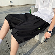 A125-6601-P20冰丝加大码港风男士五分休闲裤百搭潮流宽松休闲，男装休闲裤，电商A125