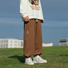 春秋男士休闲裤新款宽松纯棉束脚裤潮牌工装长裤大货齐色齐码，男装工装外套，电商A011（原4039）