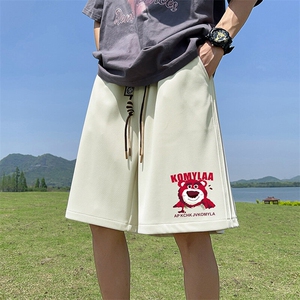 已注册直播抖音得物品质运动男五分中裤休闲短裤K362P30控48图片