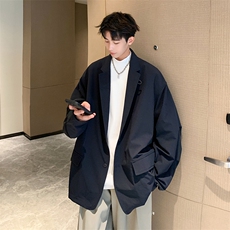 8XL-M特大码2024秋季外套男西装男oversize加大码夹克XZ701，男装西服，电商D206-1