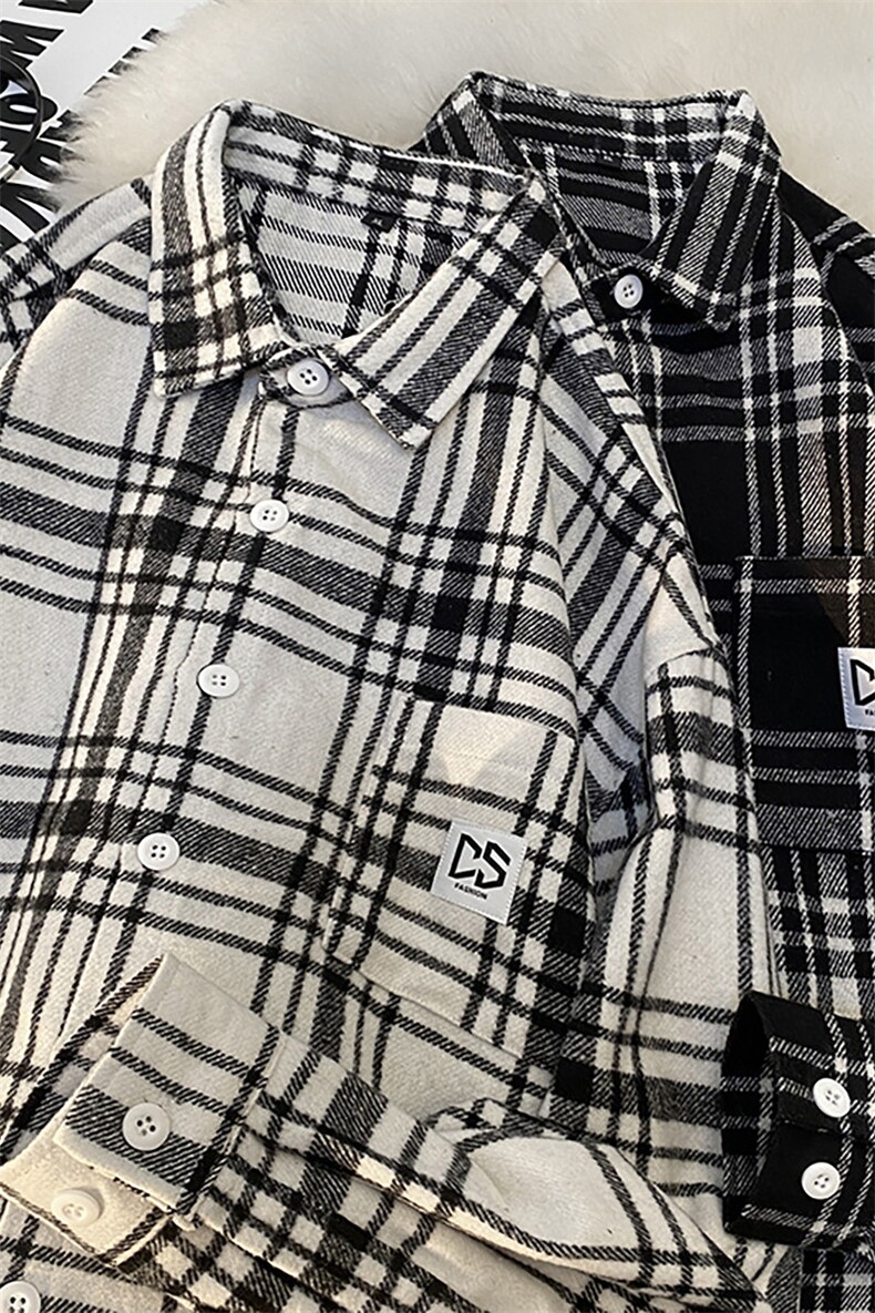 24年冬季加厚毛呢衬衫长袖现货衬衫DS-C323-1-2210-P40,男装衬衫,电商C323-1
