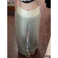 女风纯棉复合华棉蕾丝翻边卫裤ZK0301-P50加绒55，男装休闲裤，星座313A(原308A-2)